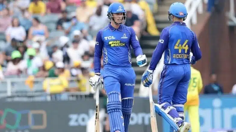 MI Cape Town - 243/5 vs Joburg Super Kings MI Cape Town - 243/5 vs Joburg Super Kings