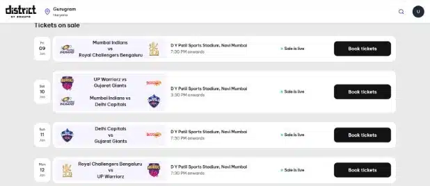 Match Tickets Selection Match Tickets Selection