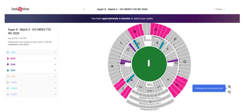 Select the number of seats you require Select the number of seats you require