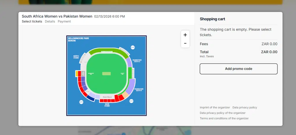 Official Tickiting partner fot SA matches
