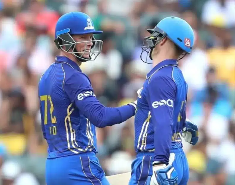 Ryan Rickelton and Rassie van der Dussen Ryan Rickelton and Rassie van der Dussen