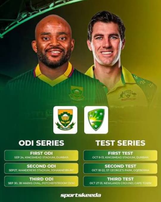 Australia Tour of South Africa 2026 Squads Australia Tour of South Africa 2026 Squads