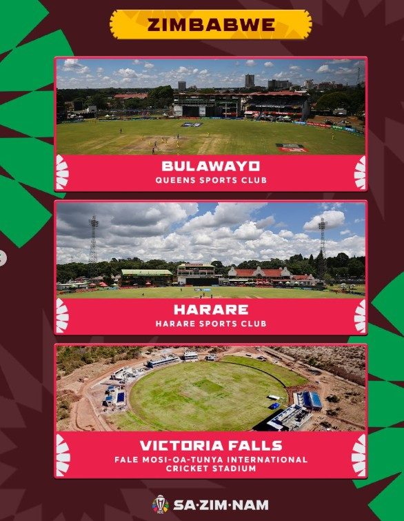 ICC ODI World Cup 2027 Zimbabwe Host Cities